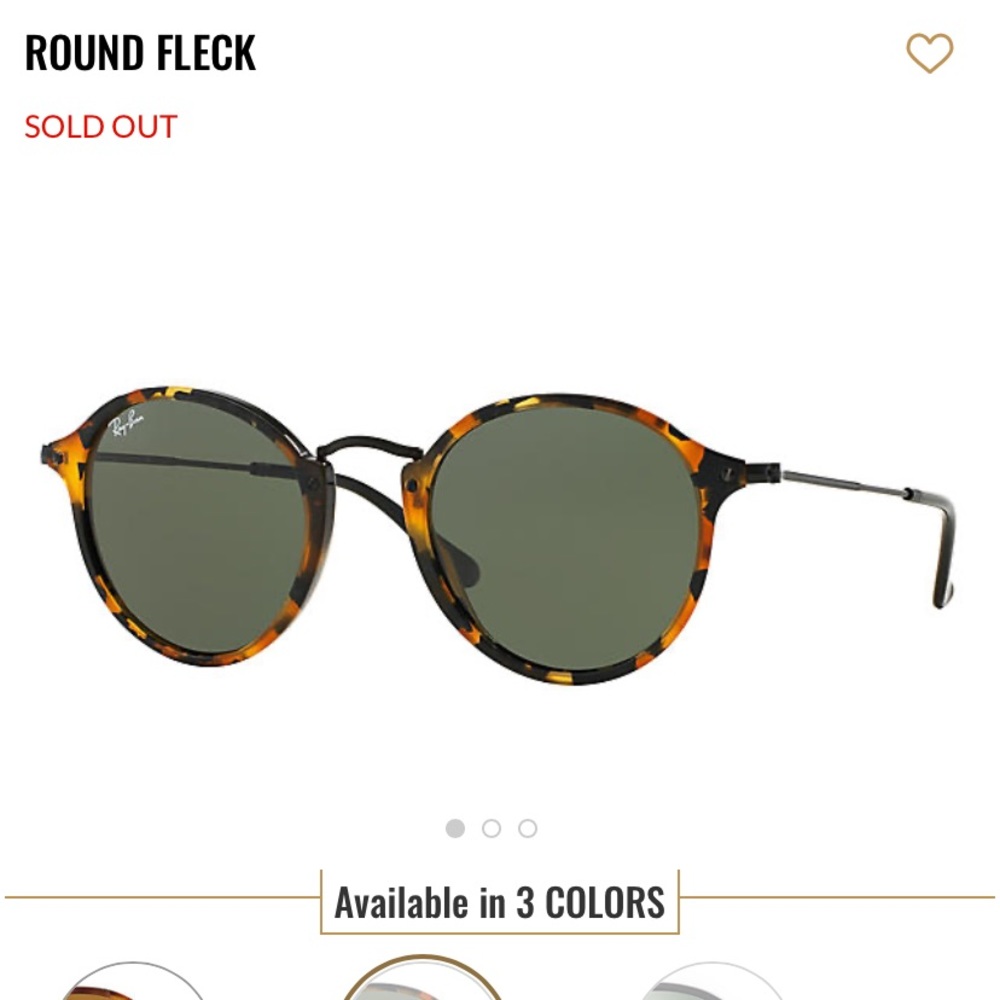 Rayban round fleck sunglasses